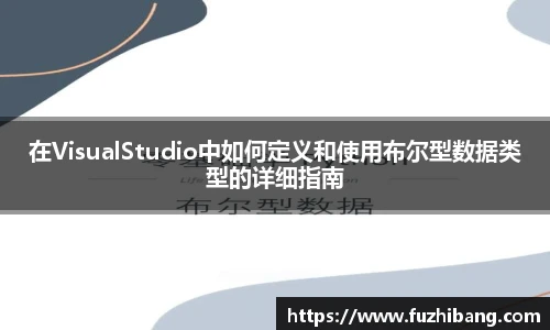 在VisualStudio中如何定义和使用布尔型数据类型的详细指南